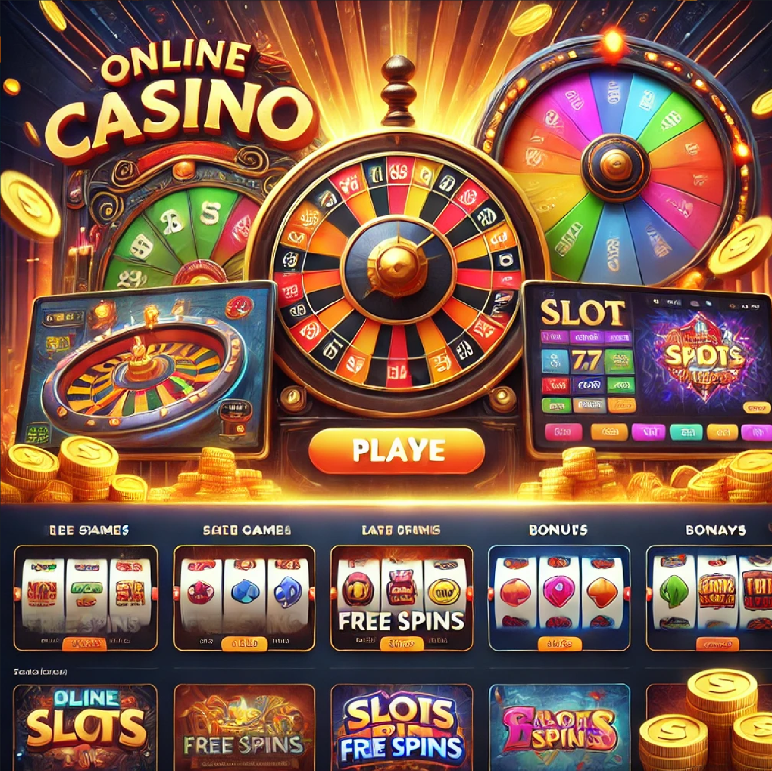 Lucky Nugget Online's promotions page displaying various bonus offers, free spins, and loyalty rewards